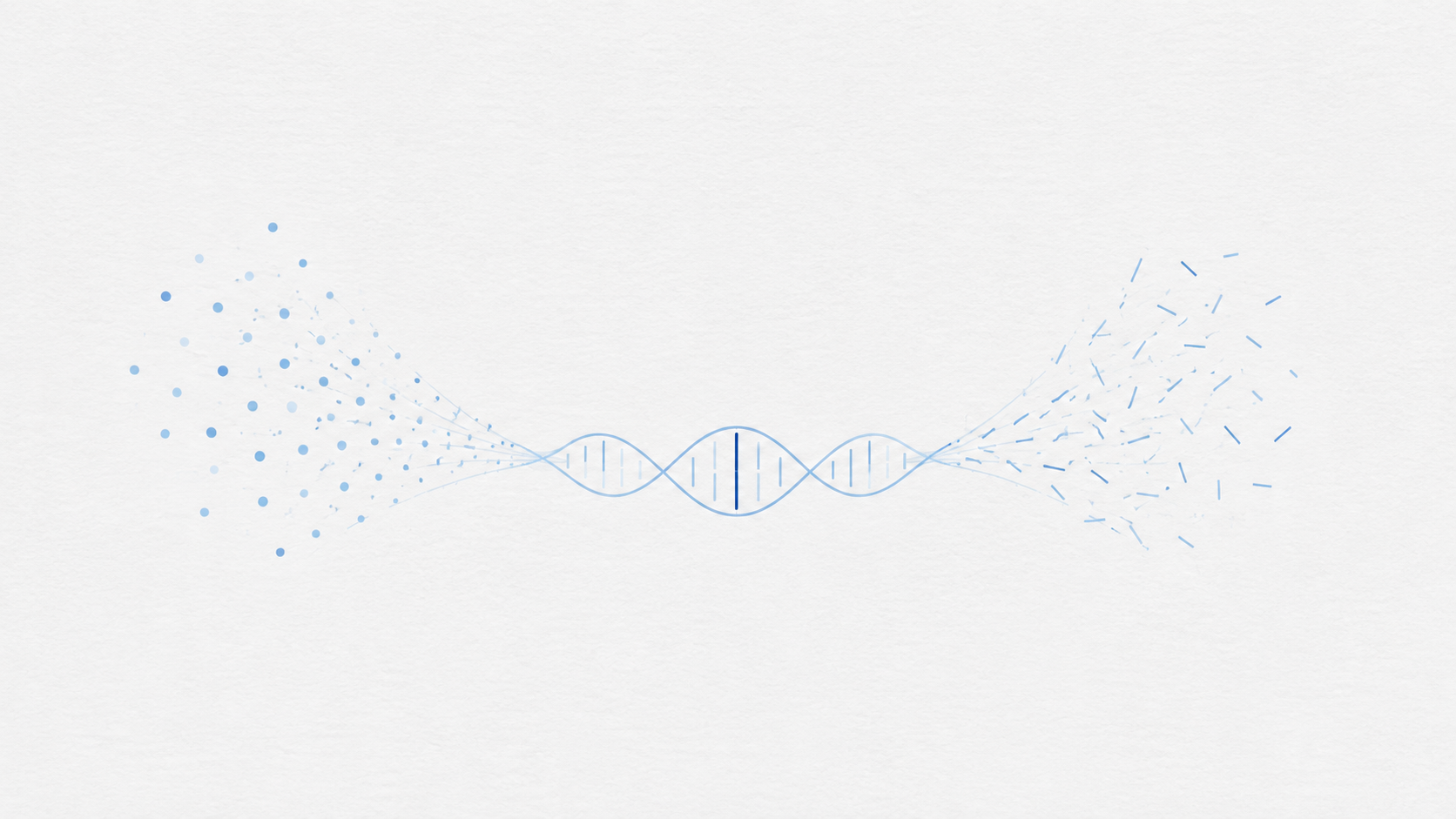 AI-generated conceptual illustration of multimodal cell context guiding DNA sequence generation