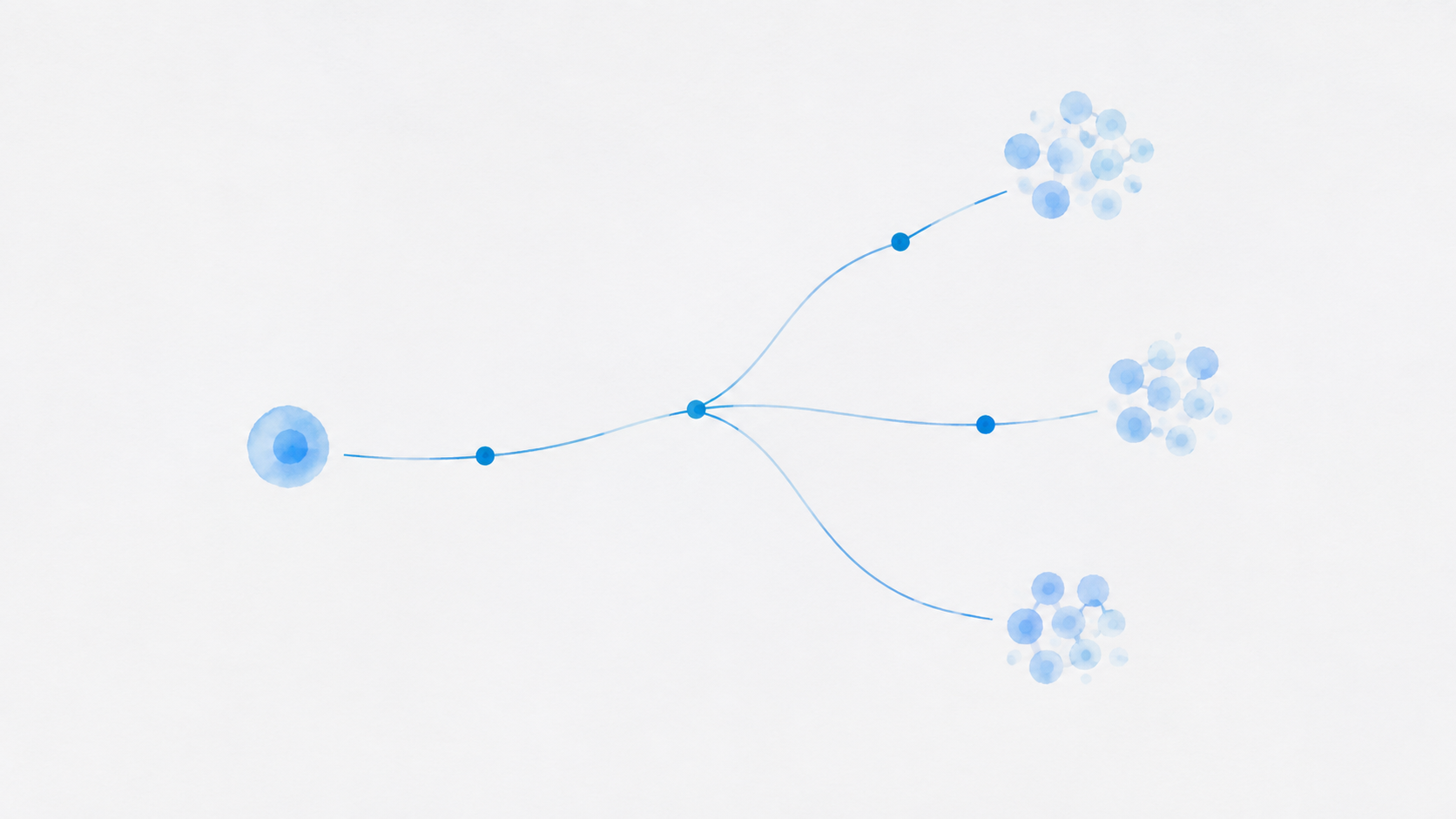 AI-generated placeholder illustration of branching cell fate trajectories