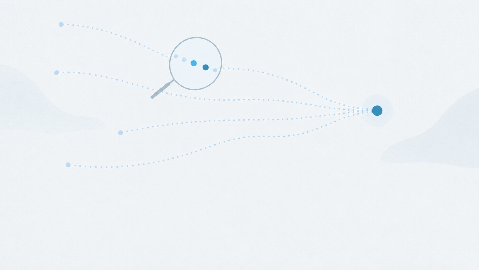 AI-generated placeholder illustration of converging tool traces with one segment magnified to reveal hidden shortcuts